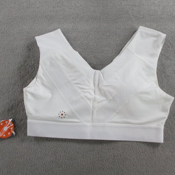 Tommie Copper Shoulder Support Bra Womens Large White 4D Stretch Posture NWT - Picture 3 of 6